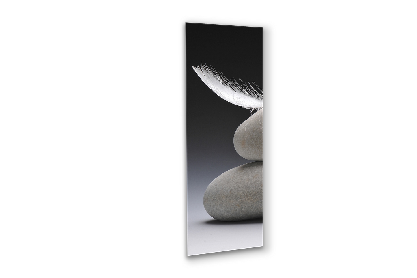 Zen Stones with a Feather